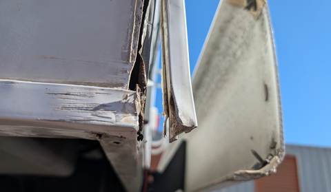 RV roof trim and seam repair