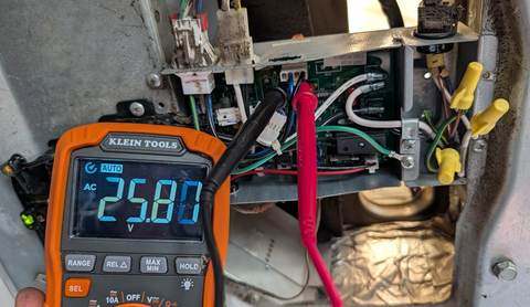 RV electrical diagnostics with multimeter