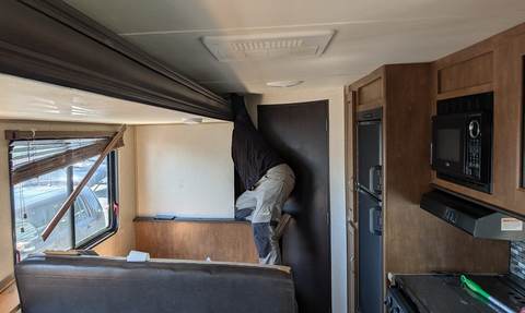 RV interior slide-out repair