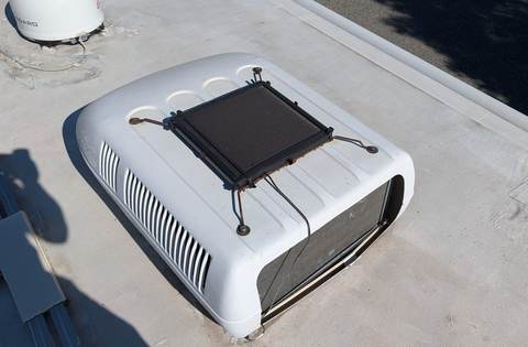 RV rooftop AC shroud service