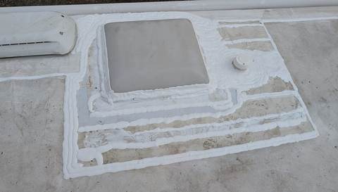 RV roof vent resealing