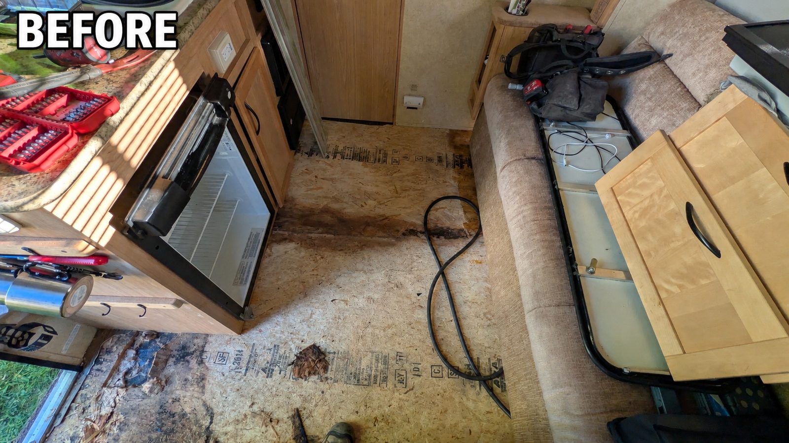 RV floor replacement before