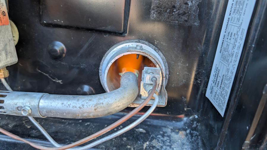 RV water heater repair